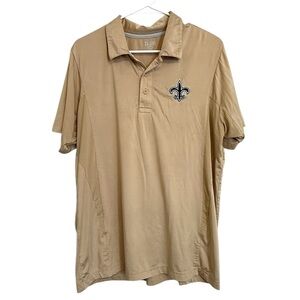 2/$30 Team 365 New Orleans Saints Gold Polo Shirt Men’s Medium NFL Golf Athletic